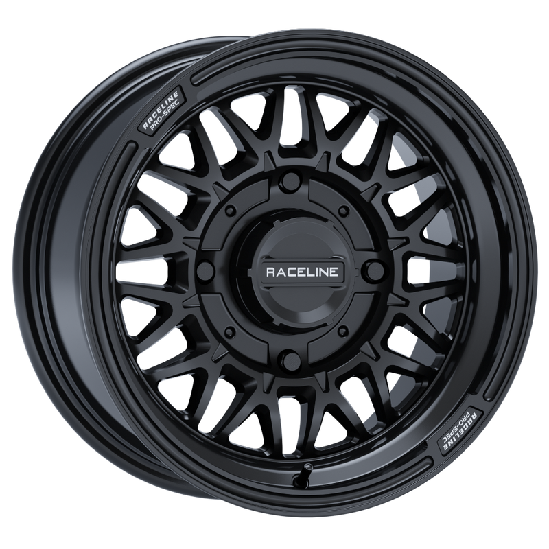 15x7 4x156 +10 Raceline Omega Gloss Black
