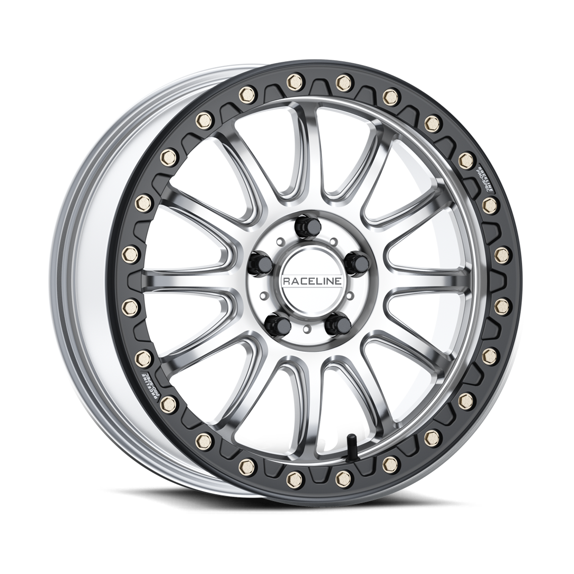 Raceline Alpha 15x10 4x137 +10mm Hyper Silver w/ Black Ring