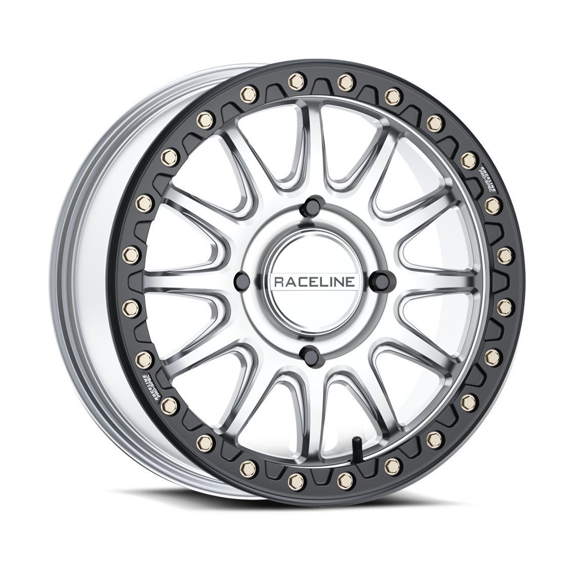 Raceline Alpha 15x6 6x139 +74mm Hyper Silver w/ Black Ring
