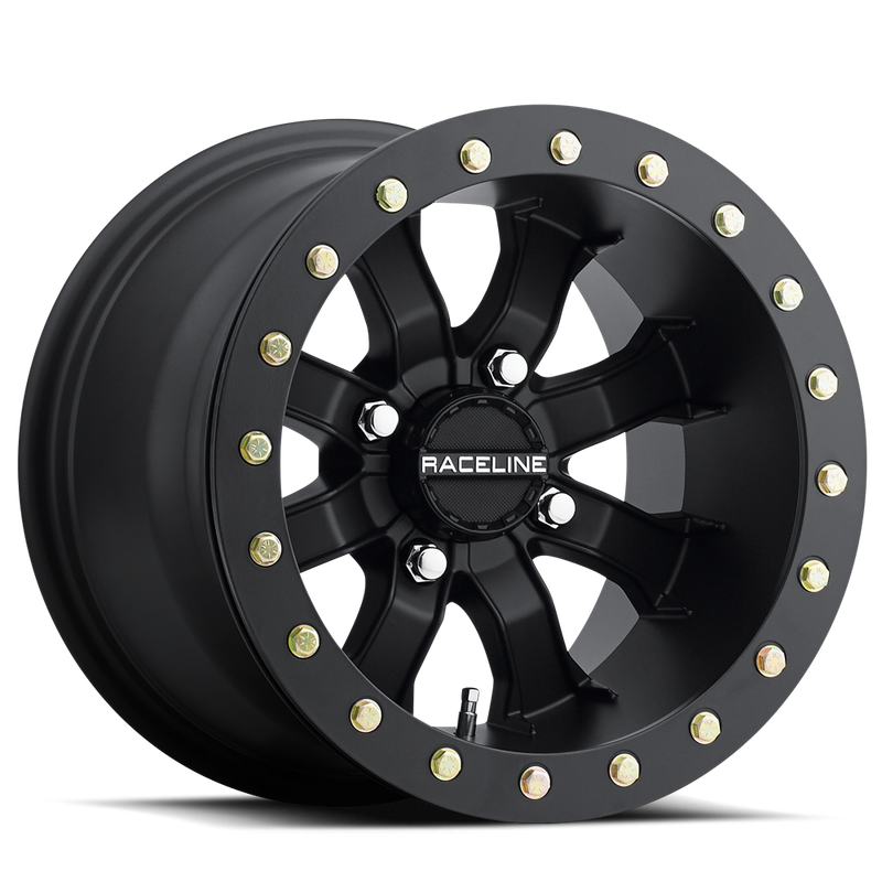 15x7 4x137 Raceline BL Mamba Black