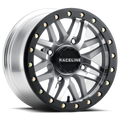 Raceline Ryno 14x7 4x137 +10mm Black Machined w/ Black Ring Beadlock