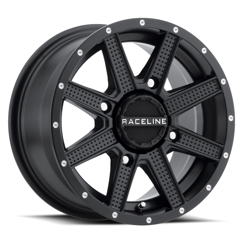 14x7 4x110 (2+5) -47mm Raceline Hostage Black