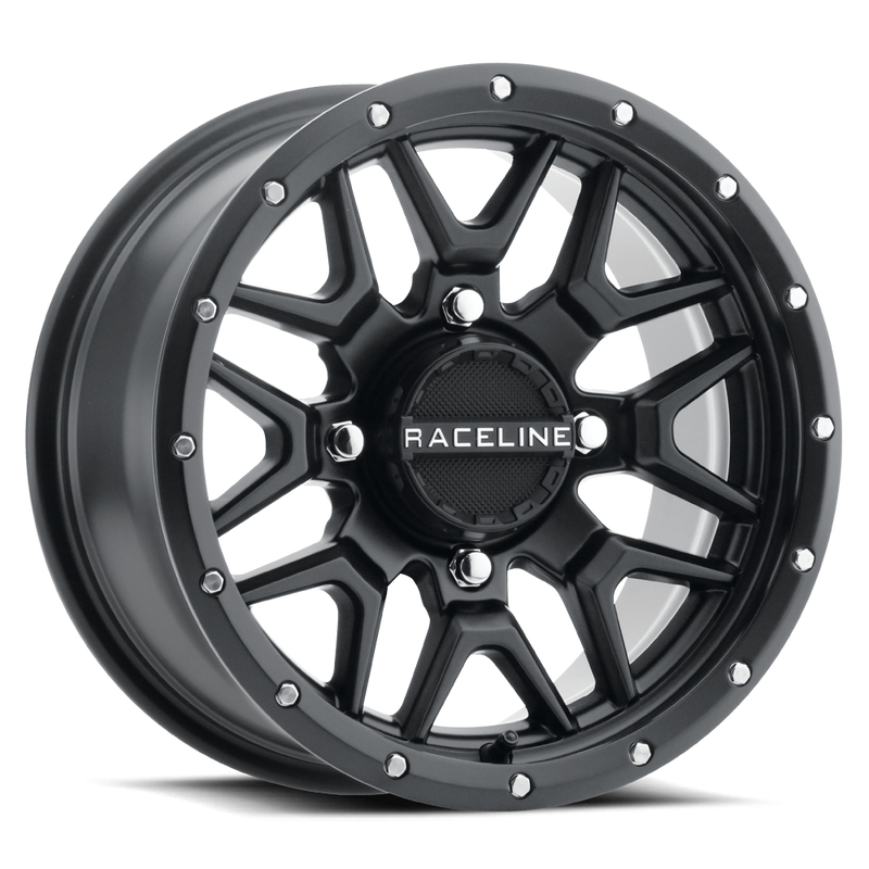 14x7 4x137 +38mm Raceline Krank Black