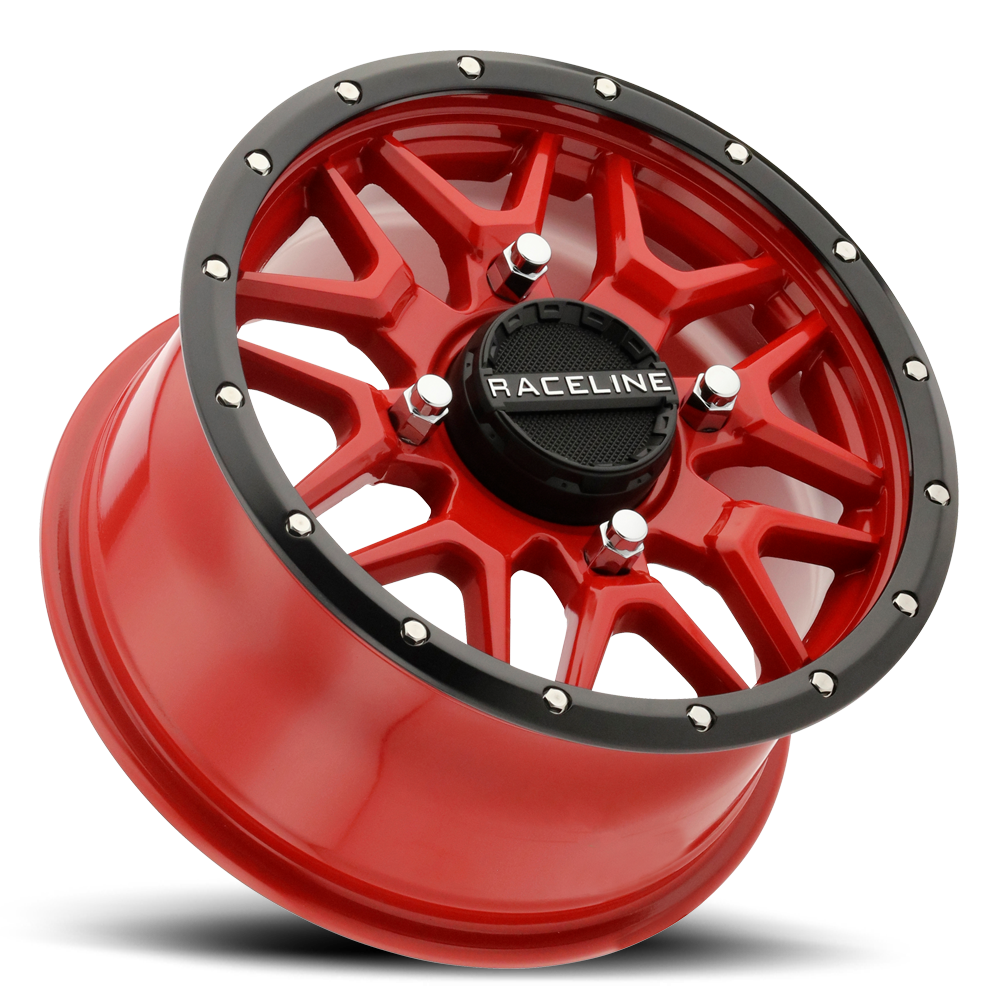 Raceline Krank 15x7 4x156 +10mm Red