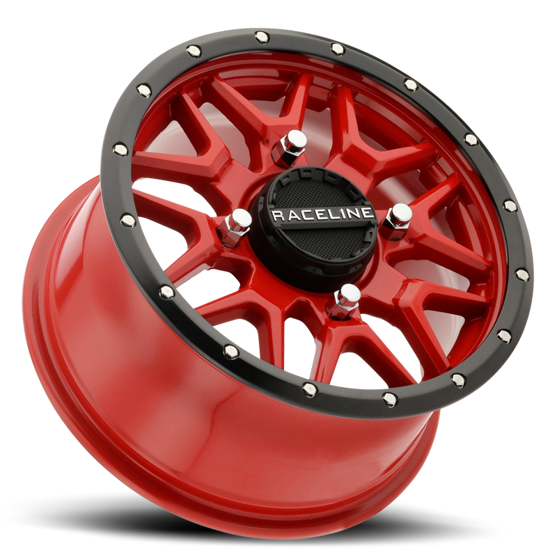 14x7 4x110 +10mm Raceline Krank Red