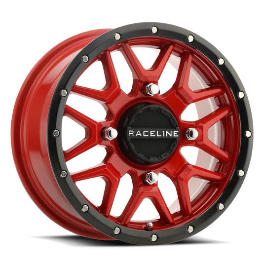 Raceline Krank 14x7 4x110 +10mm Red