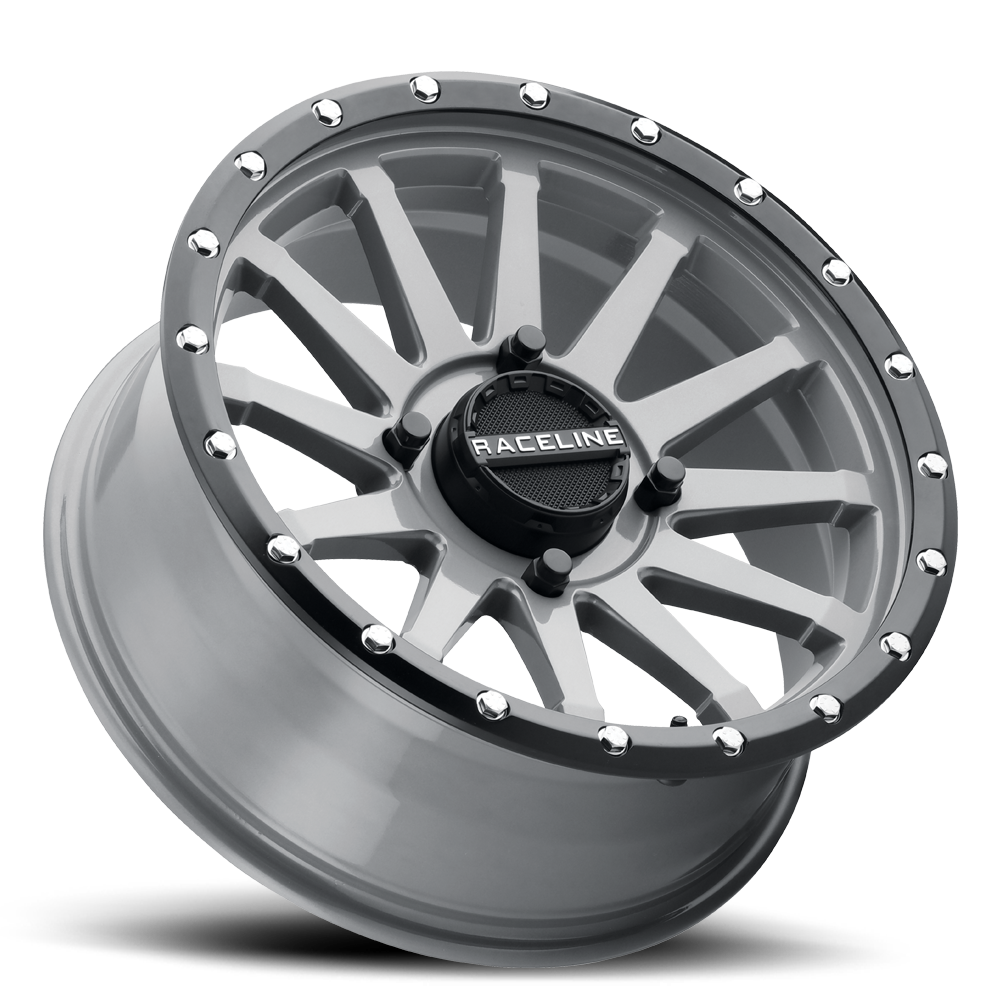 Raceline Trophy Stealth Grey Wheel 14x7 4x137 +10mm ATV/UTV