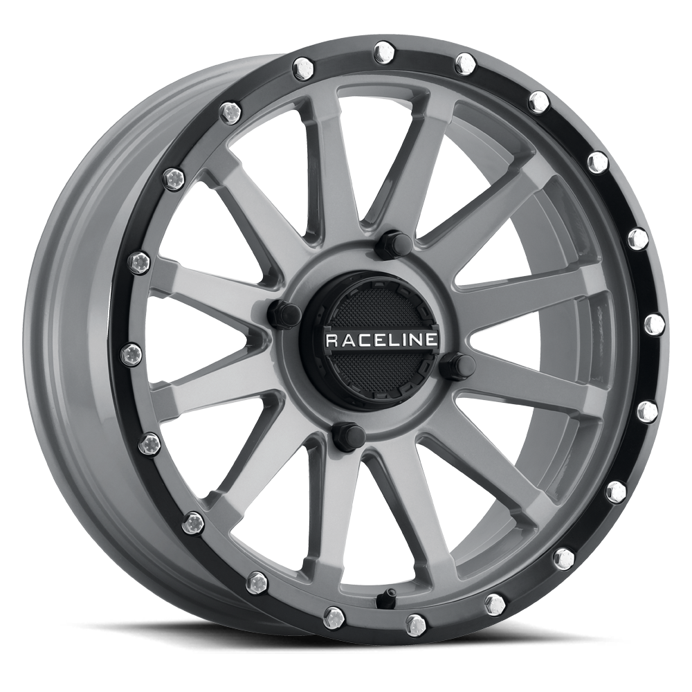 Raceline Trophy Stealth Grey Wheel 14x7 4x110 +10mm ATV/UTV
