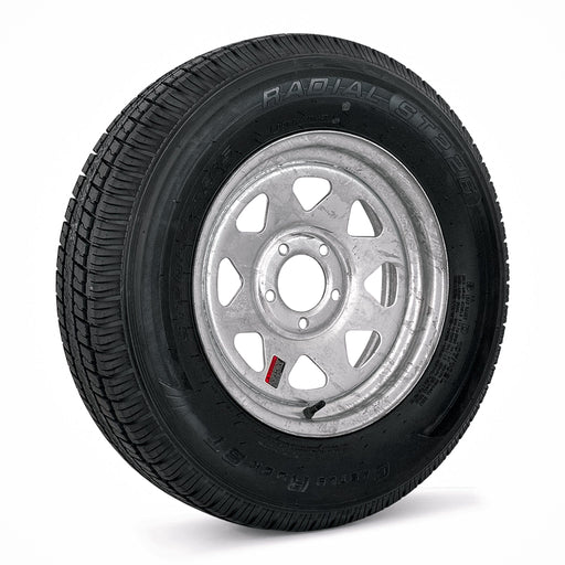 205/75R14 8-Ply Trailer Tire on 14" 5-4.5 Galvanized Wheel - Tires Fast