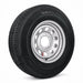225/75R15 10-Ply Trailer Tire on 15" 6-5.5 Silver Modular Wheel - Tires Fast