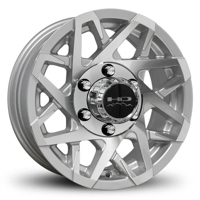 16x6 6-5.5 Gloss Silver Machined Face Canyon Trailer Wheel - Tires Fast