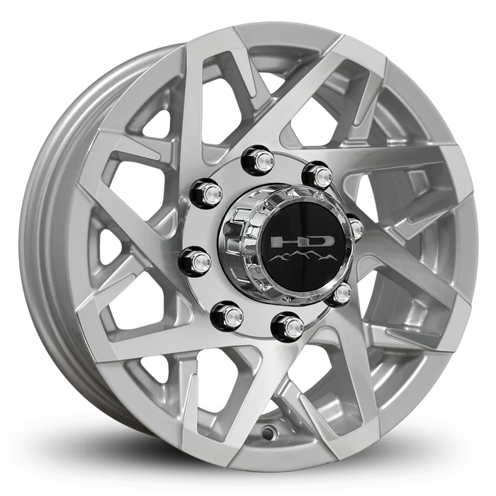 16x6 8-6.5 Gloss Silver Machined Face Canyon Trailer Wheel - Tires Fast