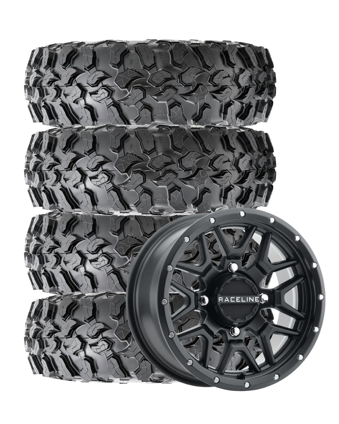 Raceline Krank wheels and Maxxis Carnivore tires for Polaris RZR XP 1000
