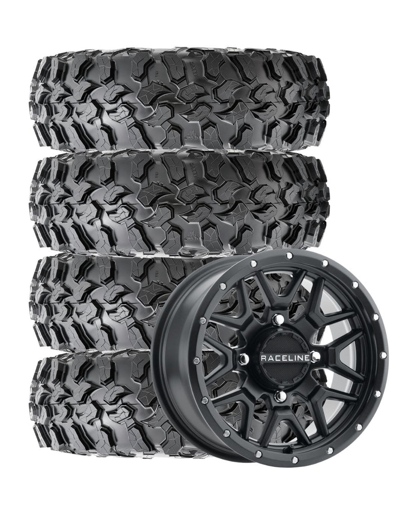 Can-Am Maverick X3 Wheel & Tire Package | 32" Maxxis Carnivore on Raceline Krank 15x7