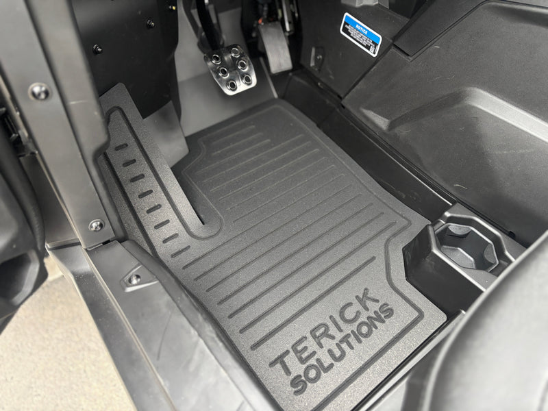 2018-2025 Can-Am Maverick Trail/Sport/Commander Terick Solutions Rubber Floor Mats