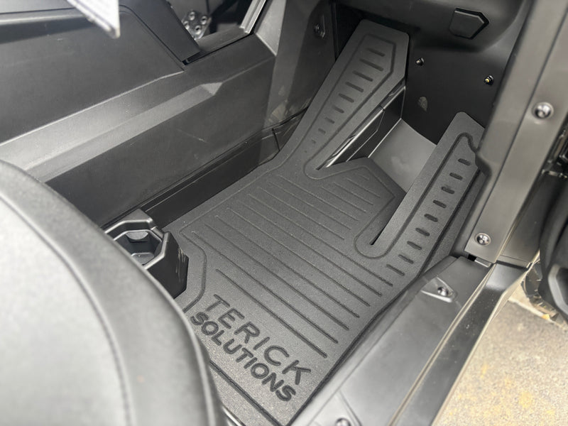 2018-2025 Can-Am Maverick Trail/Sport/Commander Terick Solutions Rubber Floor Mats