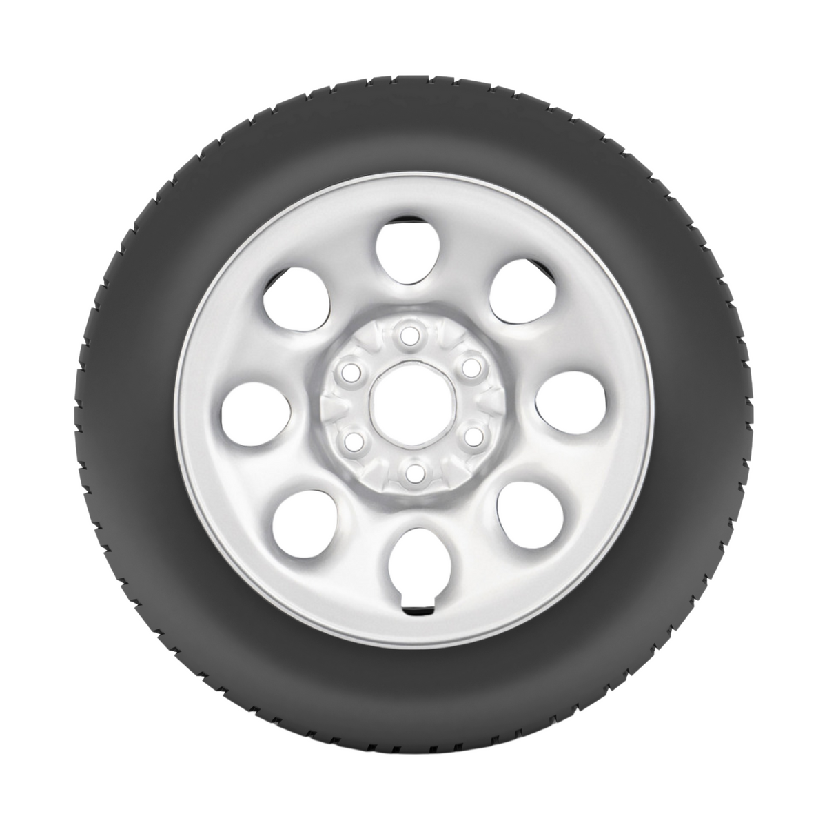 2009-2014 Chevrolet Express 1500 Tire & Wheel - LT245/70R17 (Silver)