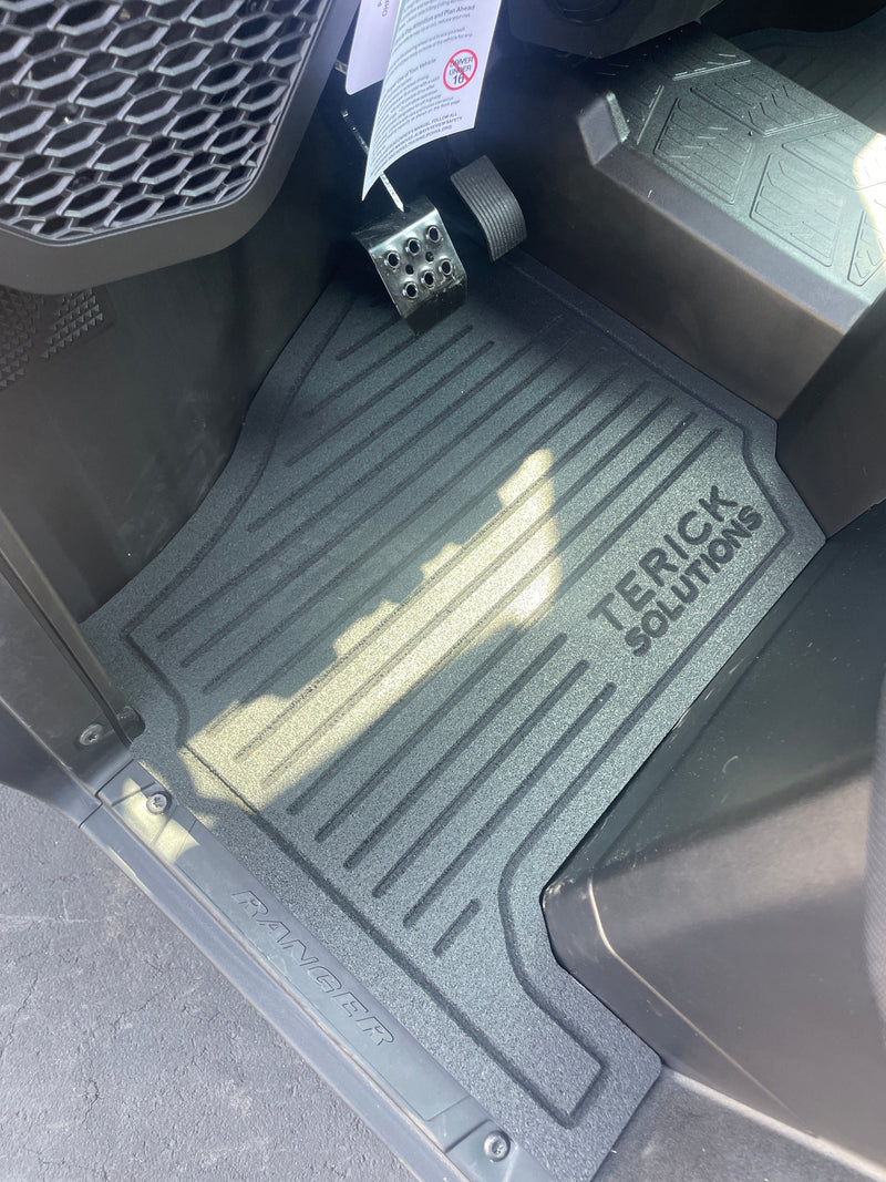 2020-2026 Polaris Ranger 1000 Base/EPS/Premium Terick Solutions Rubber Floor Mats