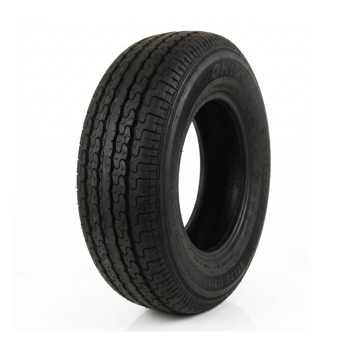 Tow-Rite ST175/80R13 radial trailer tire with Load Range C tread and sidewall specs