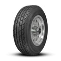 ST225/75R15 10-Ply Trailer Tire on 15" 6-5.5 Gloss Silver Machine Face HDT Cast Wheel
