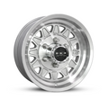 15x6 6x5.5 HPD HDT Cast Gloss Silver/Machined Face Trailer Wheel