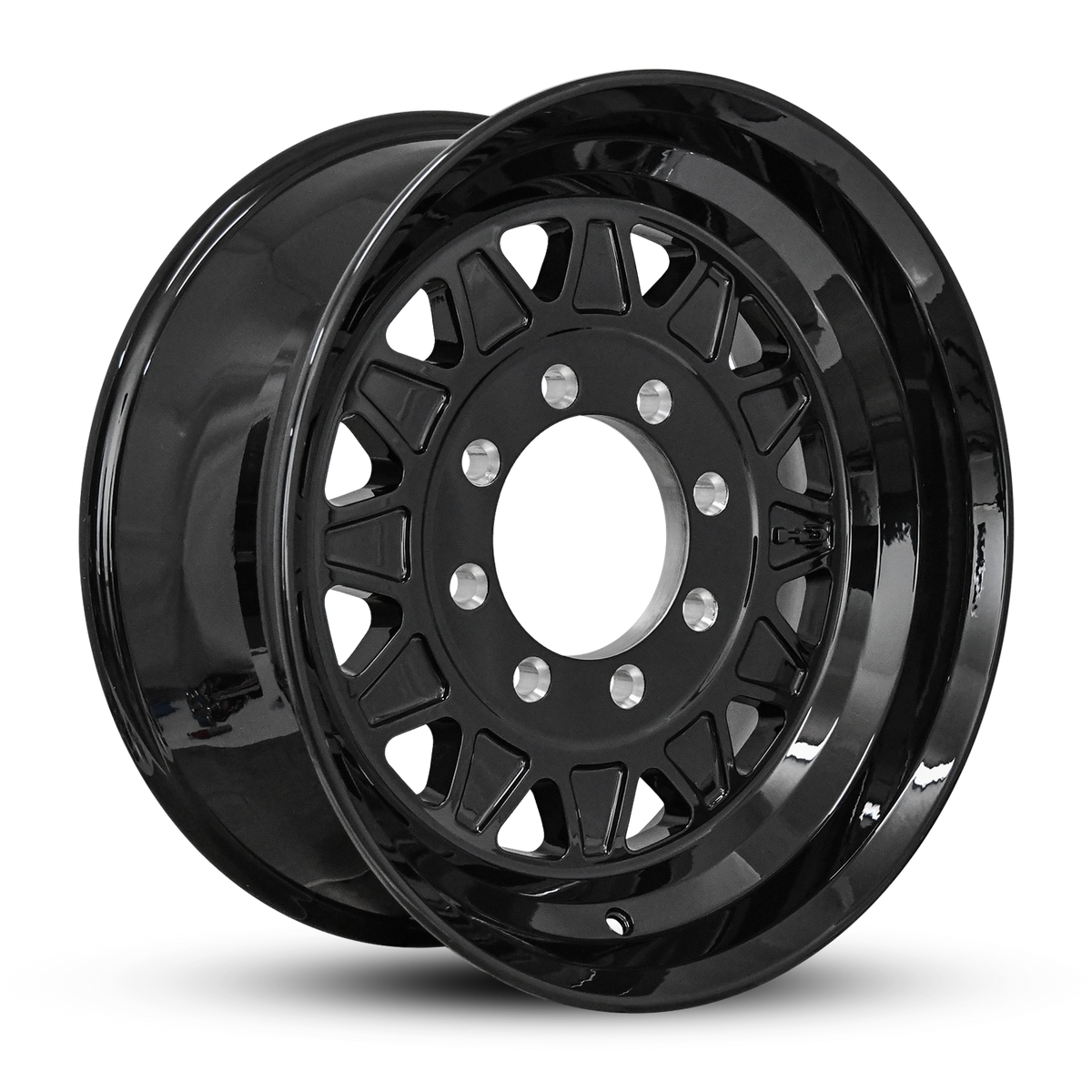17.5x6.75 8x6.5 HPD HDT Forged Gloss Black Trailer Wheel (Hub Centric)