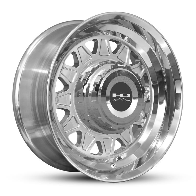 17.5x6.75 8x6.5 HPD HDT Forged Full Polish Trailer Wheel (Hub Centric)