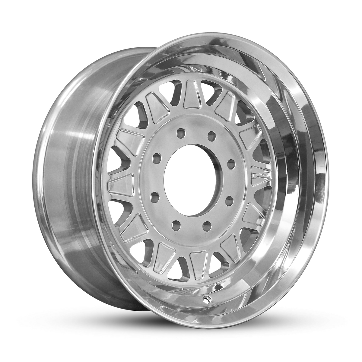 17.5x6.75 8x6.5 HPD HDT Forged Full Polish Trailer Wheel (Hub Centric)