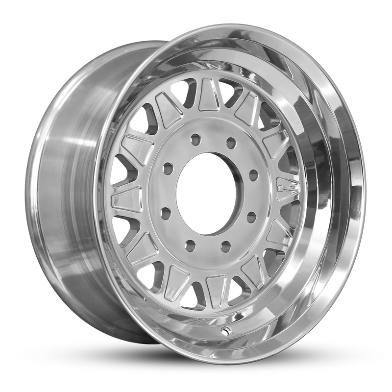 17.5x6.75 8x6.5 HPD HDT Forged Full Polish Trailer Wheel (Hub Centric)