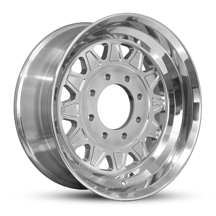 17.5x6.75 8-6.5 HDT Polished Forged Trailer Wheel