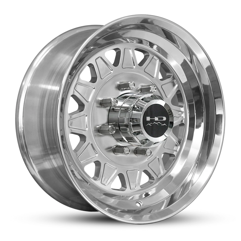 17.5x6.75 8-6.5 HDT Polished Forged Trailer Wheel