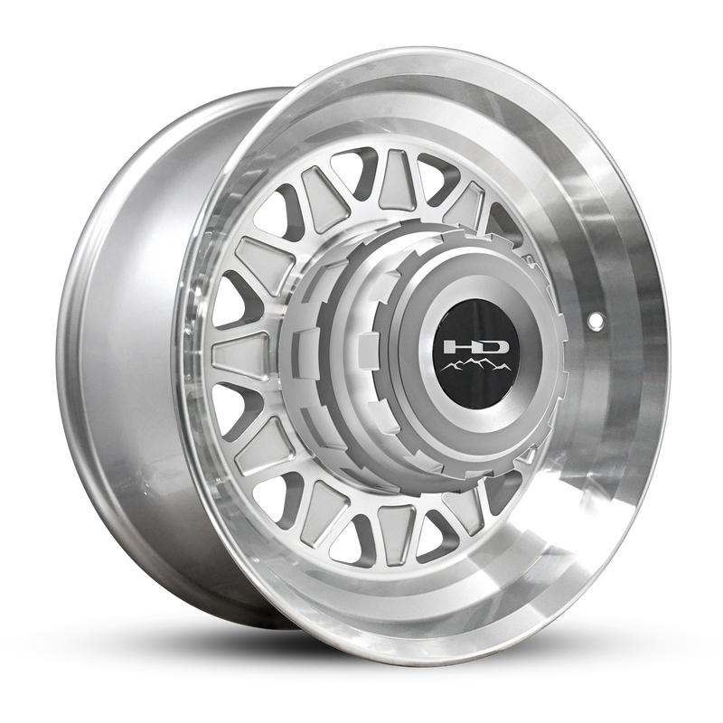17.5x6.75 8x6.5 HPD HDT Forged Gloss Silver/Machined Face Trailer Wheel (Hub Centric)