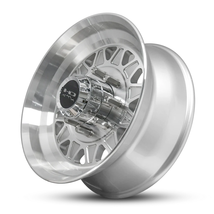 17.5x6.75 8-6.5 HDT Gloss Silver Full Machined Forged Trailer Wheel - Tires Fast