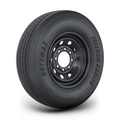ST235/80R16 14-Ply Trailer Tire on 16" 8-6.5 Black Modular Wheel
