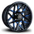 HD Golf Canyon 14x7 -14 4x101.6mm 68.2mm Gloss Blue&BK/Milled Face