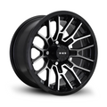 HD Golf RTC 12x7 -14 4x101.6mm 68.2mm Gloss Black/Machined Face