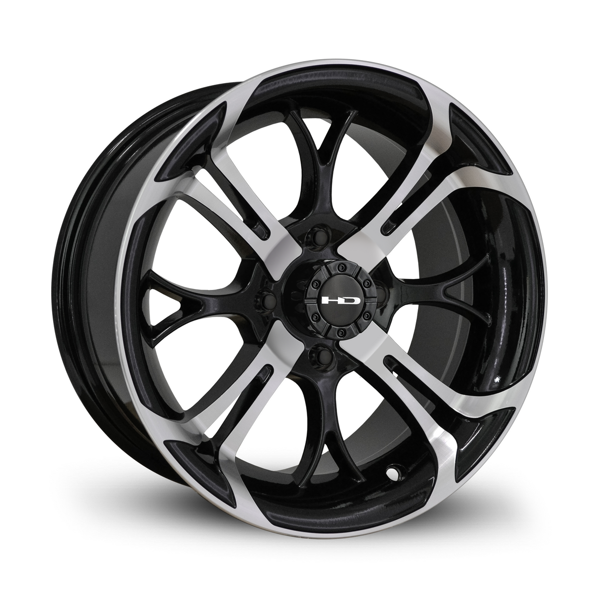 HD Golf Spinout 14x7 -10 4x101.6mm 68.2mm Gloss Black/Machined Face