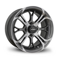 HD Golf Spinout 14x7 -10 4x101.6mm 68.2mm Gloss Gun Metal/Machined Face