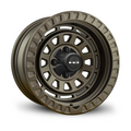 HD Golf Venture 14x7 Satin Bronze golf cart wheel with rugged multi-spoke design and step-lip rim