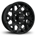 16x6 6x5.5 HPD Canyon Gloss Black Trailer Wheel