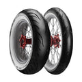 Harley Heritage Softail (Pre-2004) Whitewall Tire Set | Avon Cobra Chrome White Sidewall MT90B16 Front & Rear
