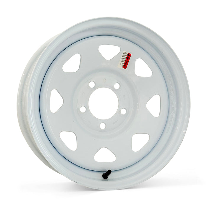 14x5.5 5-4.5 White Spoke Trailer Wheel - Tires Fast