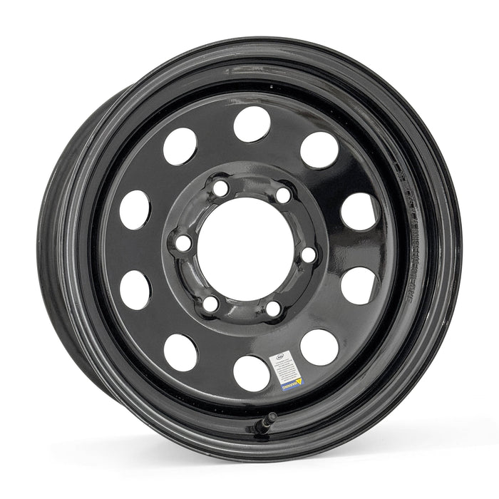 15x6 6-5.5 Black Modular Trailer Wheel - Tires Fast