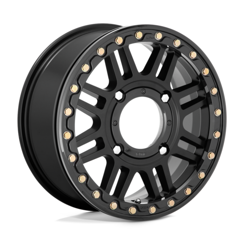 KMC Cage Beadlock 15x6 wheel with gold hex bolts for Kawasaki Teryx KRX 1000