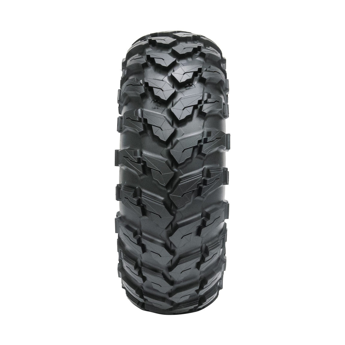 Maxxis MU511 ATV tire tread with aggressive chevron blocks and wide mud-clearing voids