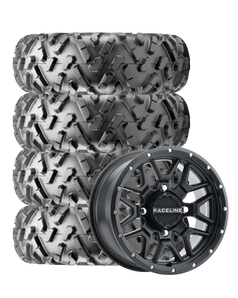 Polaris Ranger XP 1000 / General Wheel & Tire Package | 30" Maxxis Bighorn on Raceline Krank 14x7