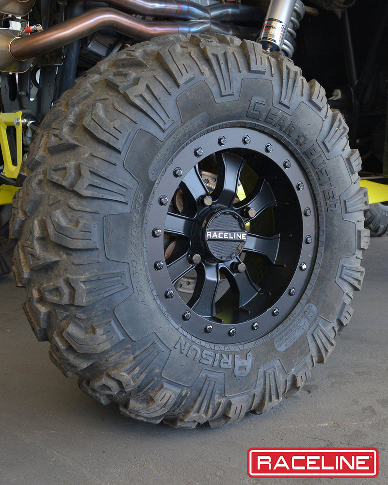 15x7 4x156 Raceline BL Mamba Black