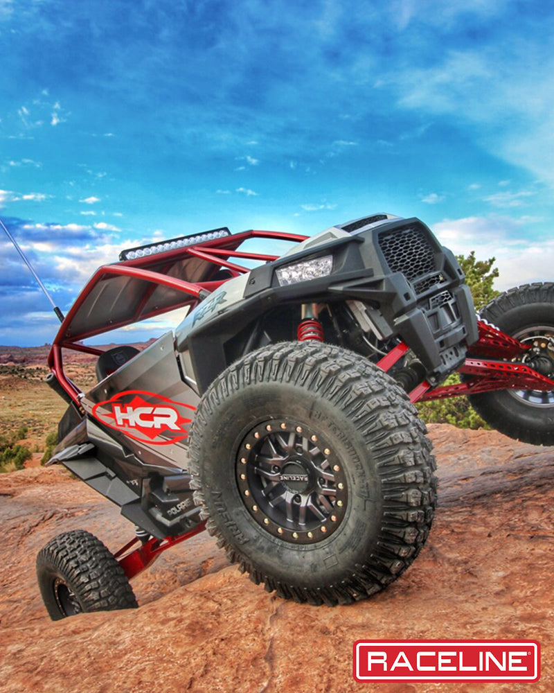 15x7 4x156 (5+2) Raceline BL Ryno Gun Metal w/ Black Ring