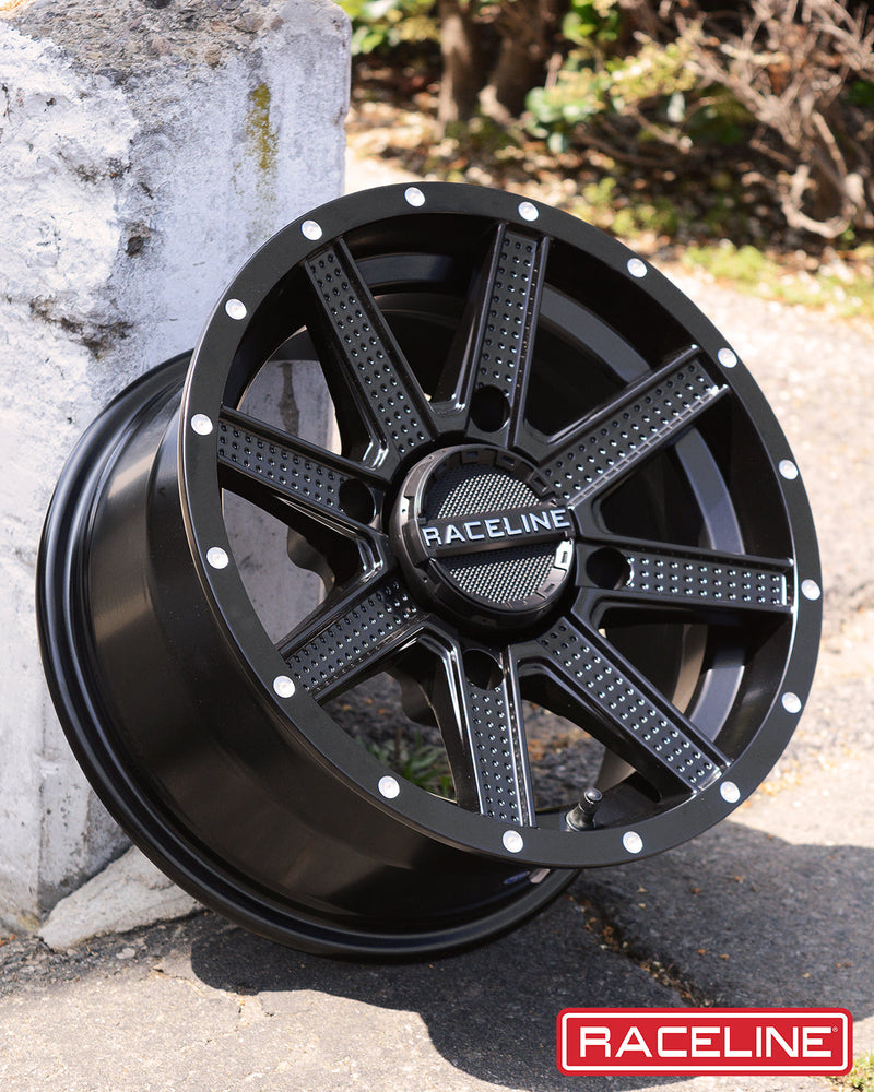 12x7 4x110 (5+2) +10mm Raceline Hostage Black