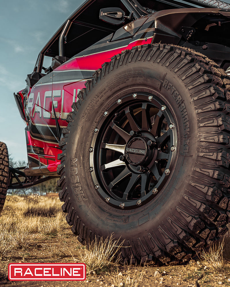 15x7 4x156 +10mm Raceline Trophy Black